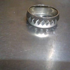 Ring 14K Gold WHITE GOLD 6.0 DWT