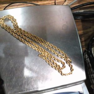 Chain 14K Gold YELLOW GOLD SIZE:24″ 22.6 DWT