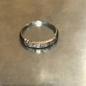 Ring 14K Gold WHITE GOLD 1.7 DWT