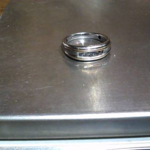 BAND Ring 14K Gold WHITE GOLD 3.7 DWT