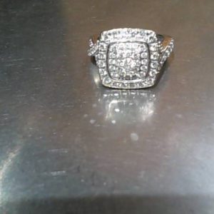 Ring 10K Gold WHITE GOLD 4.8 DWT