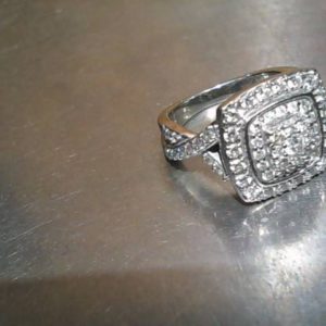 Ring 10K Gold WHITE GOLD 4.8 DWT