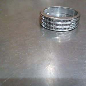 Ring 10K Gold WHITE GOLD 3.5 DWT