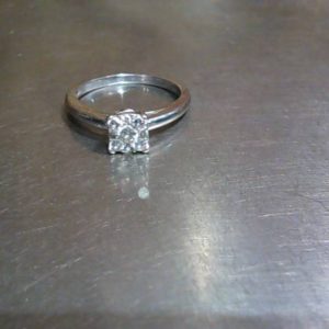 Ring 14K Gold WHITE GOLD 2.0 DWT