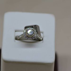 Ring 14K Gold WHITE GOLD 2.4 DWT