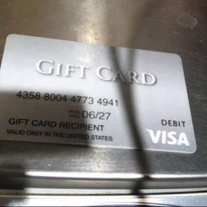 VISA 4358800447734941 GIFT CARD